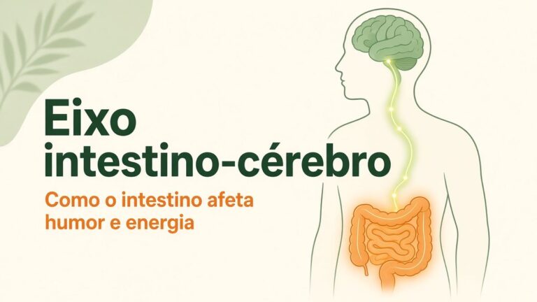 Eixo intestino-cérebro: como o intestino afeta humor e energia