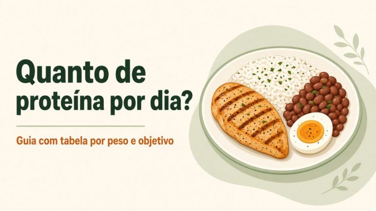 Quanto de proteína por dia: guia com tabela por peso e objetivo
